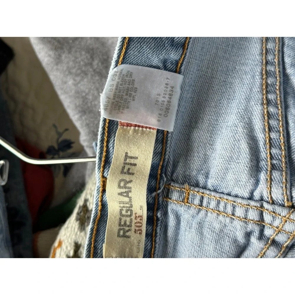 2006 Levi's 505 Jeans Mens Blue Light Wash Relaxed Fit Red Tab 33X32‎